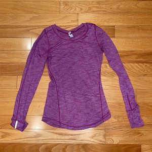 Lululemon long sleeve shirt. Size 4. Color pink purple.